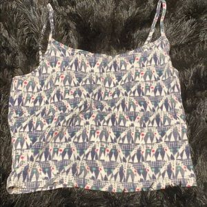 Printed crop top
